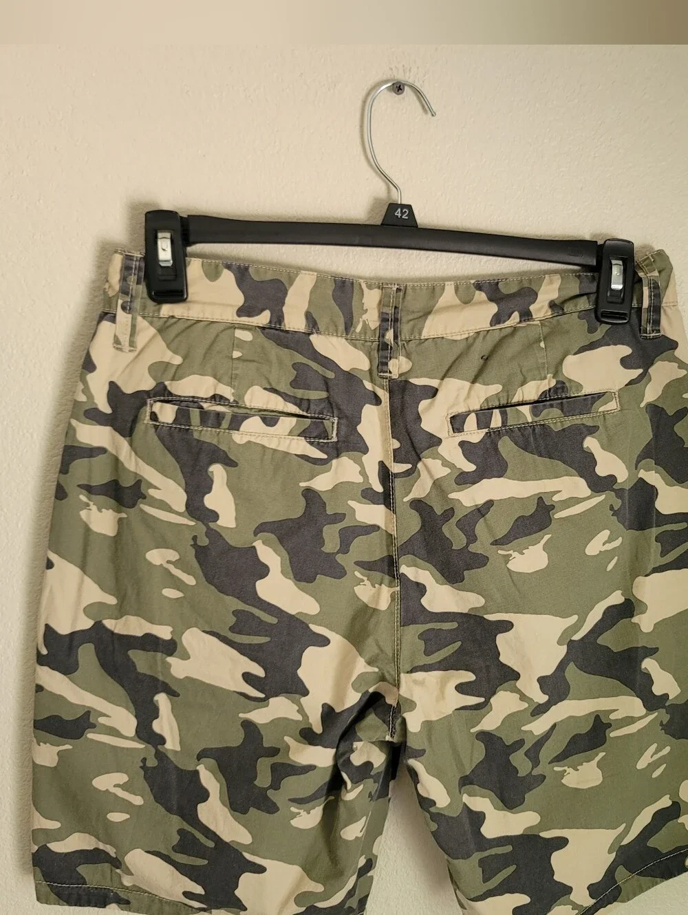 Aeropostale Double-sided shorts, camouflage and Tan Geometric-Print Men’s - Picture 5 of 7